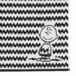VOSSEN Duschtuch Charlie Brown schwarz^ Duschtücher