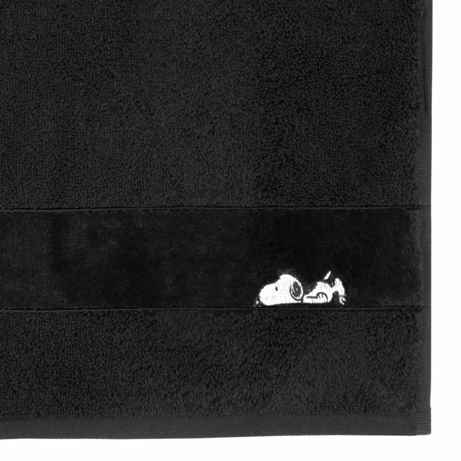 VOSSEN Duschtuch Sleepy Snoopy schwarz^ Bademäntel|Duschtücher
