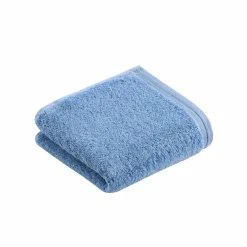 VOSSEN Gästetuch Vegan Life blau^ Gästetücher