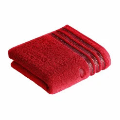 VOSSEN Handtuch Cult de Luxe rot^ Handtücher
