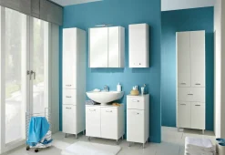 Wandschrank weiß^ Badmöbel