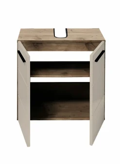 Waschbeckenunterschrank beige^ Badmöbel