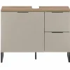 Badmöbel> Waschbeckenunterschrank beige