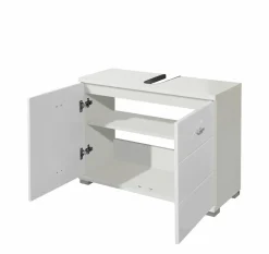 Waschbeckenunterschrank weiß^ Badmöbel