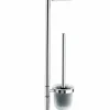 Badzubehör|Badaccessoires>Wenko Stand WC-Garnitur silberfarben