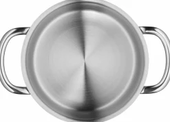 Töpfe>WMF Bratentopf m. Deckel 12cm silberfarben