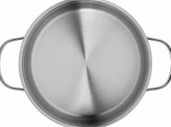 WMF Bratentopf mit Deckel 20cm silberfarben^ Töpfe