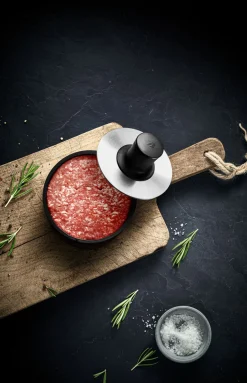 WMF Burgerpresse schwarzsilberfarben^ Küchenzubehör