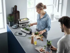 WMF Dampfgarer schwarzsilberfarben^ Sonstige Küchengeräte