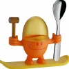 Kindergeschirr>WMF Eierbecher mit Löffel orange