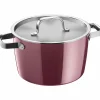 Töpfe>WMF Fleischtopf m. Deckel 22cm rot