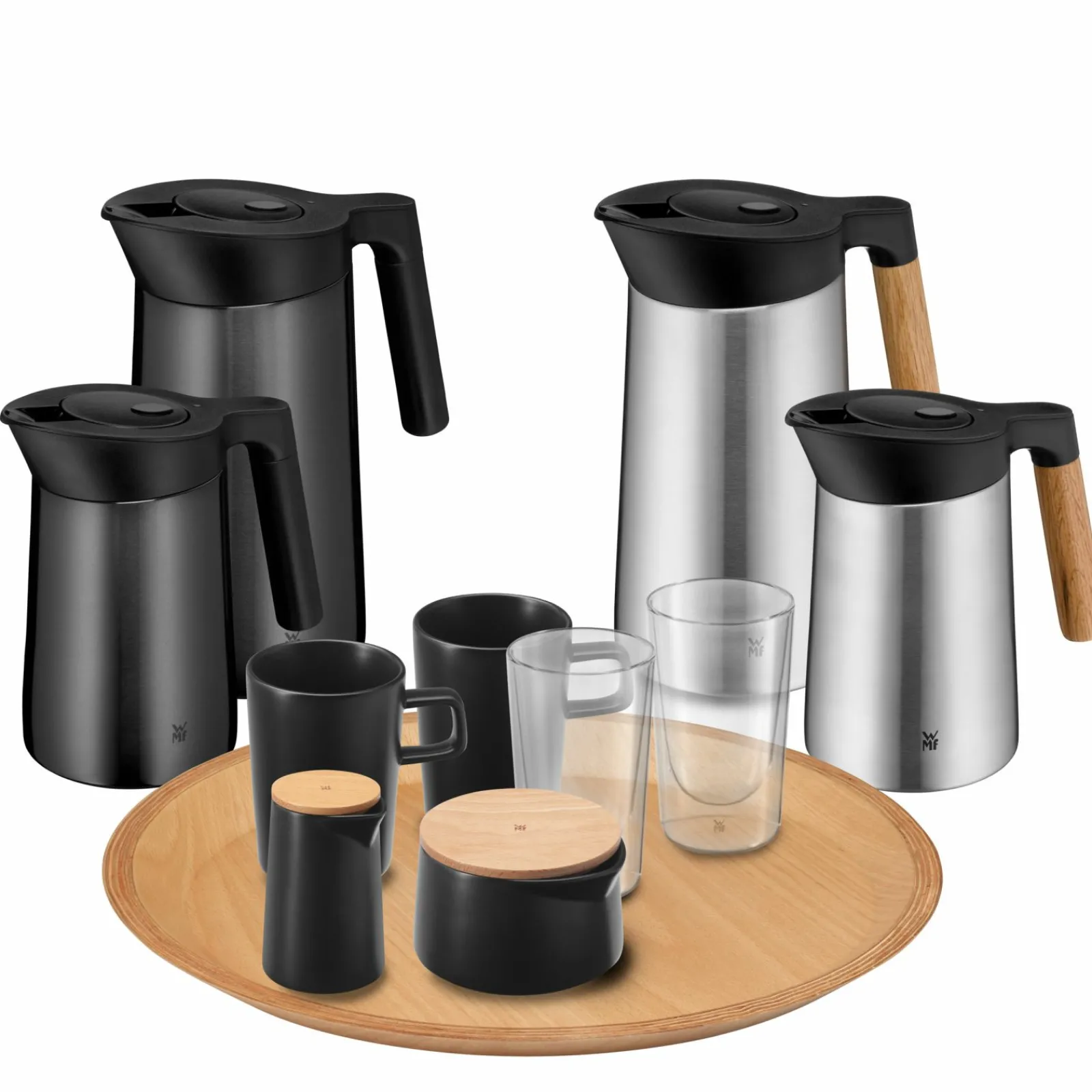 WMF Isolierkanne 600ml silberfarbenbraun^ Thermoskannen