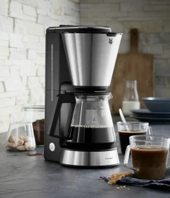 WMF Kaffeemaschine m. Glaskanne silberfarben^ Kaffeemaschinen