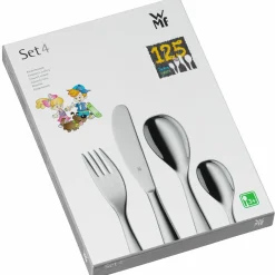 WMF Kinderbesteckset 4tlg silberfarben^Kinder Kinderbestecke