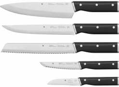 WMF Messerset 5tlg schwarzsilberfarben^ Küchenmesser