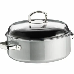 Bräter & Schmortöpfe>WMF Schmortopf mit Glasdeckel 28cm grau