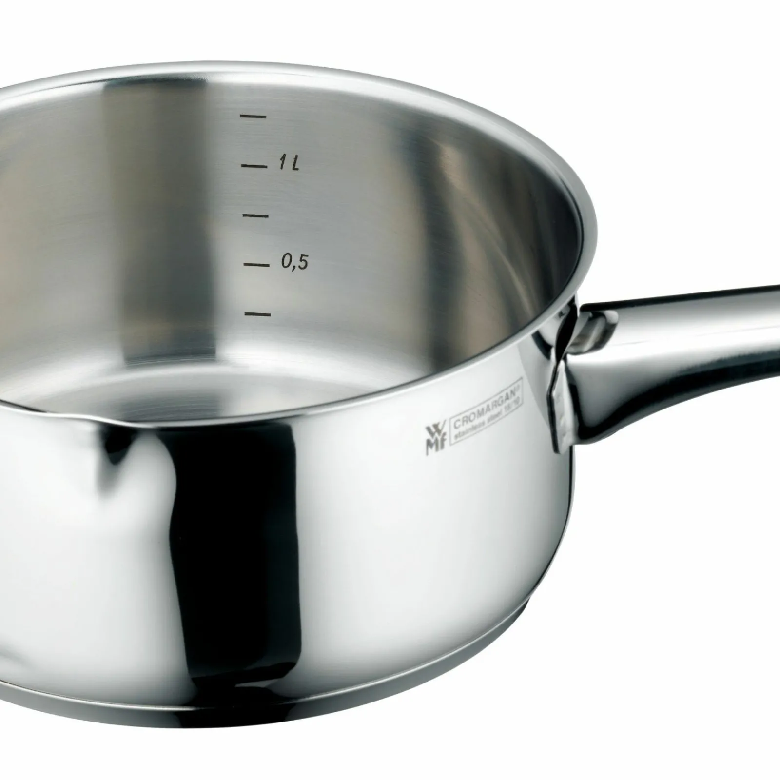 WMF Stielkasserolle 16cm silberfarben^ Töpfe