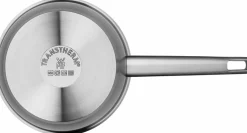 Töpfe>WMF Stielkasserolle m. Deckel 18cm silberfarben