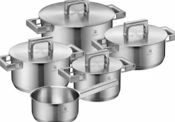 Topfsets>WMF Topfset 5tlg. silberfarben