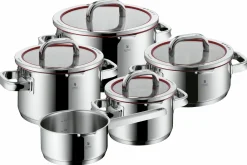 WMF Topfset 5tlg silberfarbenrot^ Topfsets
