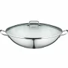 WMF Wok 36cm 4tlg. silberfarben^ Woks