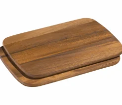 Zassenhaus 2er Schneidbrett 20x28cm braun^ Schneidebretter