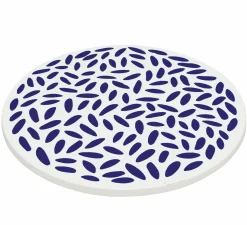 Zassenhaus Untersetzer 20cm weißblau^ Untersetzer