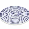 Untersetzer>Zassenhaus Untersetzer 20cm weißblau