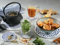 Untersetzer>Zassenhaus Untersetzer 20cm weißblau