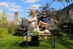 ZEBRA Garten 3-Sitzer Sofa grau^ Gartensofas