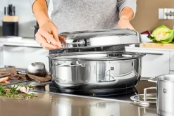 Bräter & Schmortöpfe>ZWILLING Multibräter 38cm silberfarben